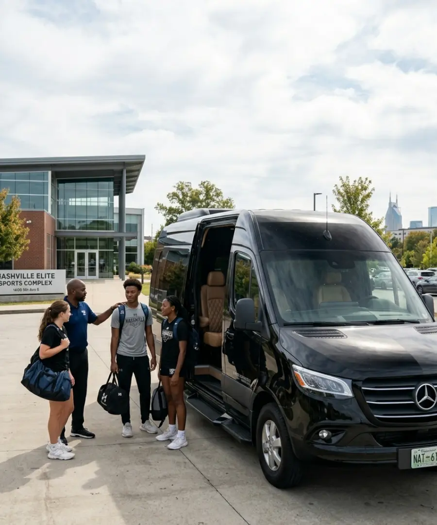 Athletic transportation in Nashville for sports teams and group travel
