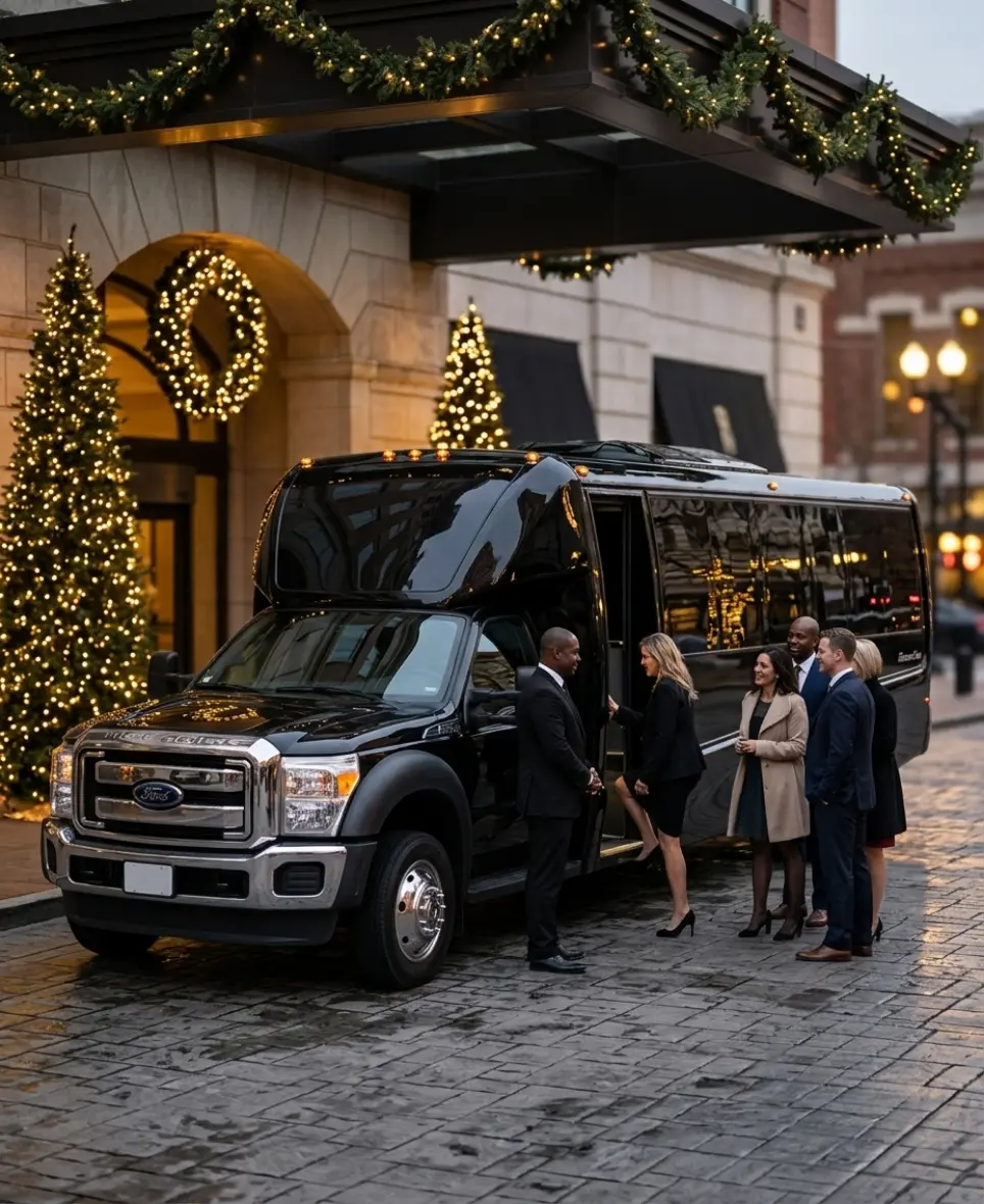 Corporate holiday party transportation Nashville