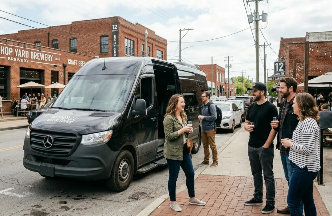 Nashville brewery tour transportation services