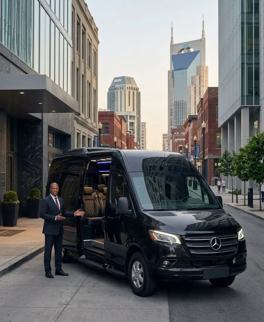Private transportation services available in downtown Nashville, TN