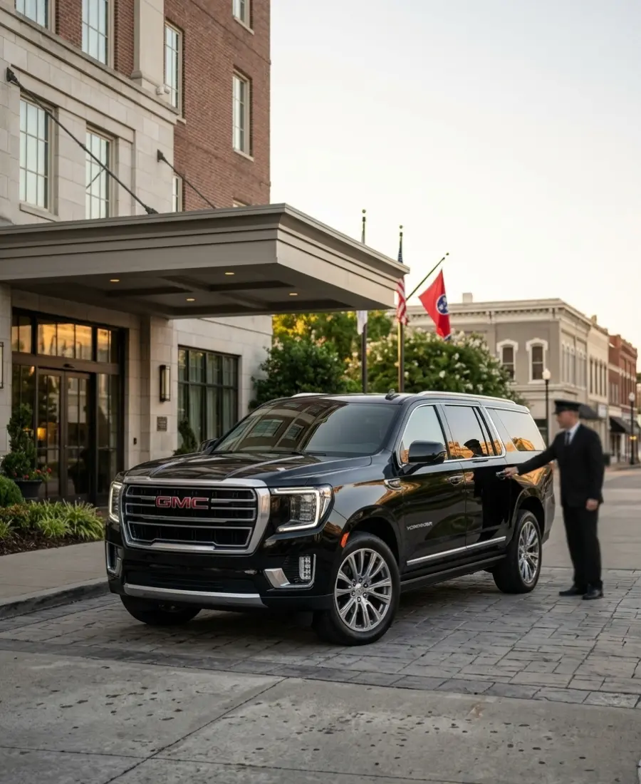 Murfreesboro car service luxury SUV for private airport transportation to BNA from Murfreesboro, TN