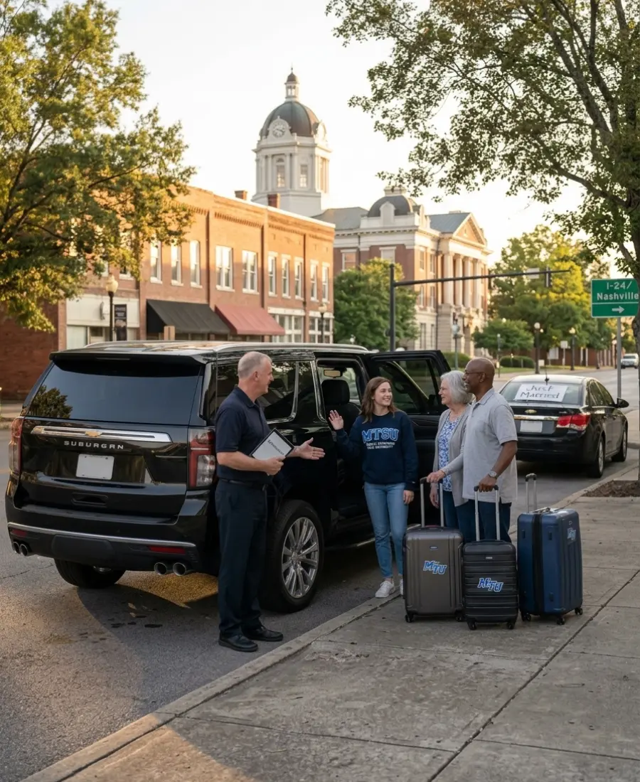 Private transportation services available in Murfreesboro, TN and Rutherford County