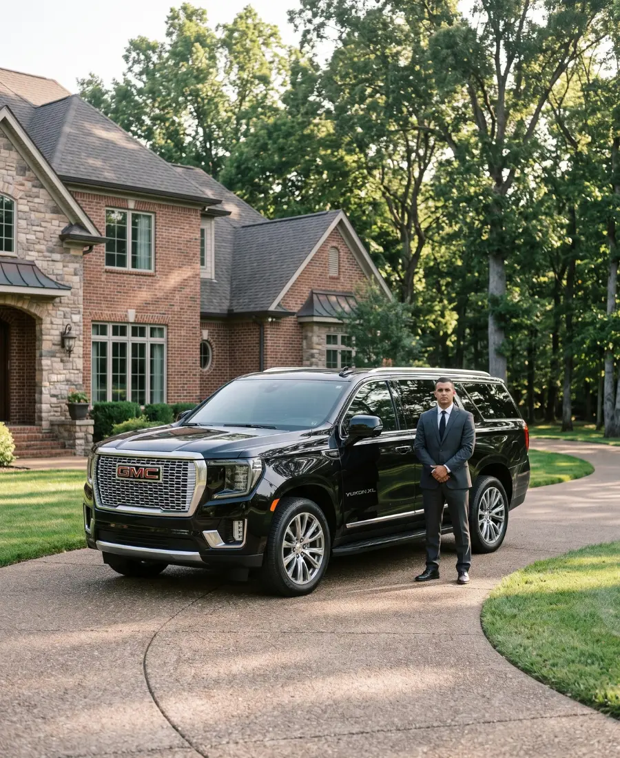 Spring Hill car service luxury SUV on Saturn Parkway in Williamson County TN
